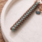 Multi-Strand Braided Cord and Shell Bag Charm Keychain