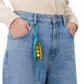 Pea Pod Bag Charm with Bead Detail and Loop Attachment