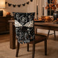 Halloween Dining Chair Back Cover with Decorative Bow