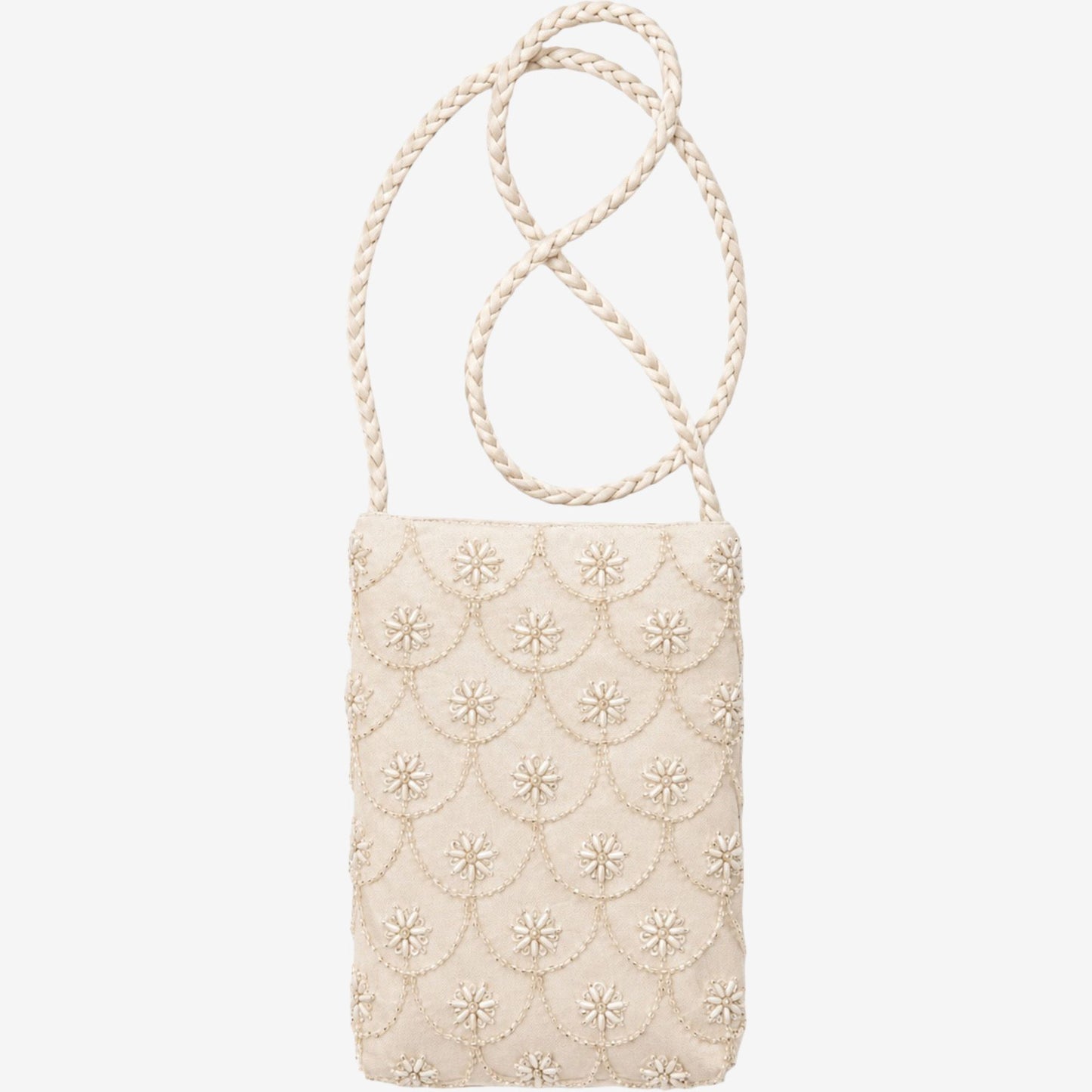 Beaded Embroidered Shoulder and Crossbody Bag for Elegant Occasions