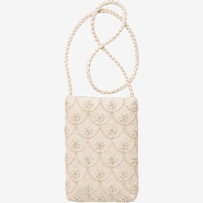 Beaded Embroidered Shoulder and Crossbody Bag for Elegant Occasions