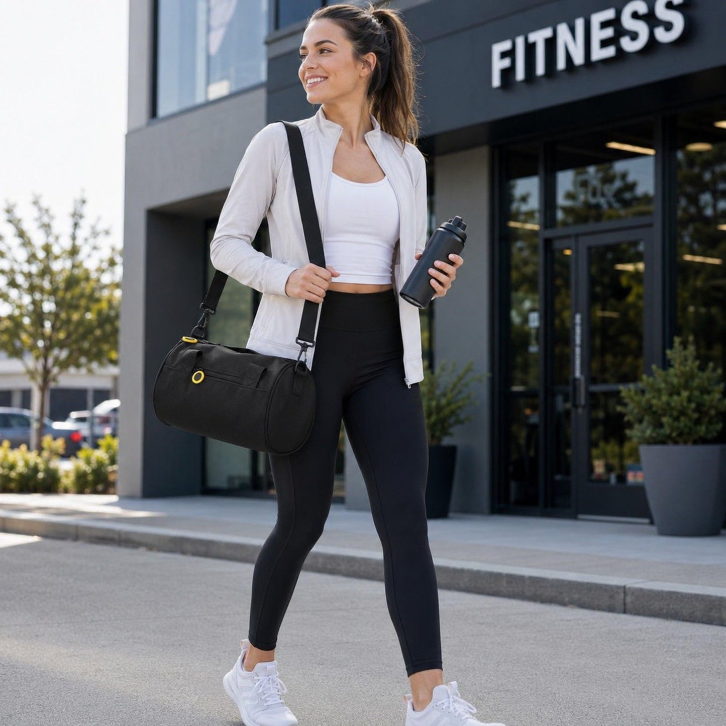 Lightweight Gym Duffel Bag with Adjustable Shoulder Strap