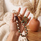 Braided Wrist Strap with Detachable Leaf Charm