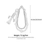 Layered Cord Chain Belt Loop Bag Charm