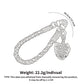 Braided Wrist Strap with Detachable Leaf Charm