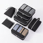 Travel Packing Cube Set with Mesh Organizer Bags Zipper Pouches Drawstring Storage Lightweight Luggage Set