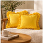 Velvet Ruffle Decorative Throw Pillow Cover Set of 2