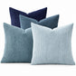 4 Pack Corduroy Throw Pillow Covers 18 x 18 Inch Wide Stripe Texture