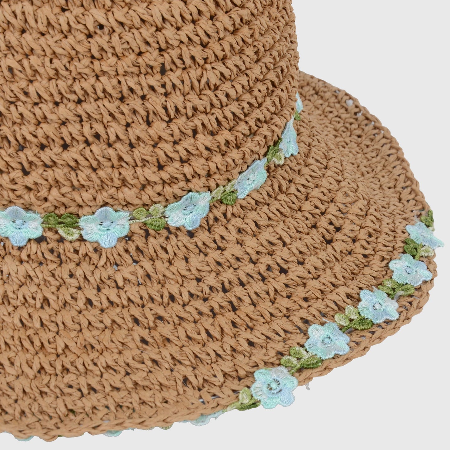 Women's Flower Embellishments Sun Hats Charming Crocheted Straw