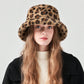 Faux Fur Bucket Hat Soft Plush Winter Casual Fashion Hat