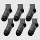 Men's 6pk Striped Ankle Socks