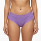 2 Pack Ribbed Floral Lace Hipster Underwear