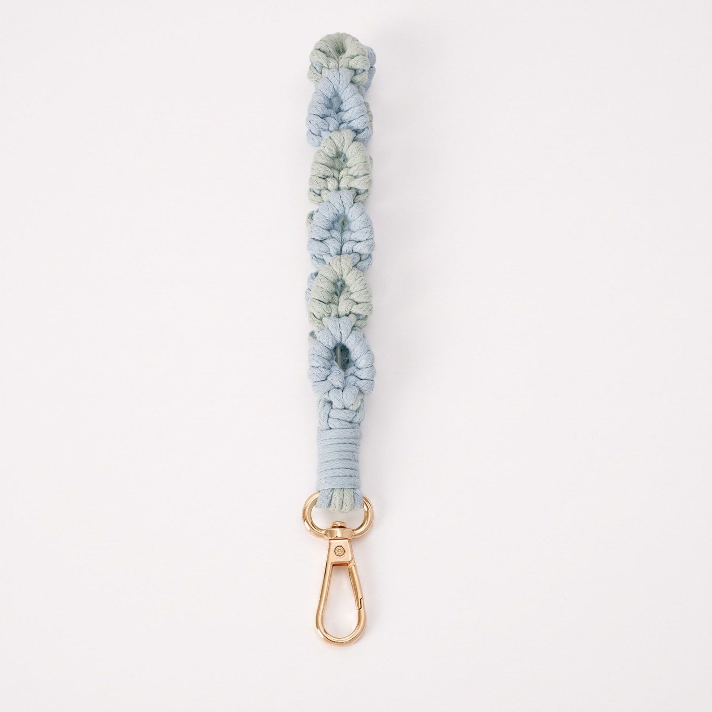 Knotted Macrame Wrist Strap with Swivel Clasp