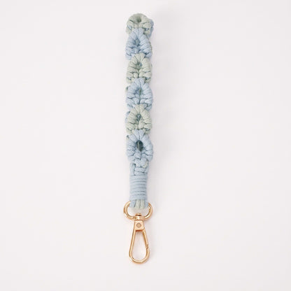 Knotted Macrame Wrist Strap with Swivel Clasp
