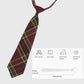 Plaid Pre-Tied Necktie - Stylish Accessory for Casual, Office & School Outfits