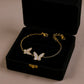 Women's Butterfly Chain Bracelet with Delicate Wing Silhouettes and Minimalist Linked Design for a Soft Feminine Accent