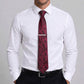 Men's Floral Print Tie with Woven Botanical Pattern and Classic Tapered Design