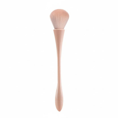2 Piece Makeup Brush Set with Soft Synthetic Bristles for Powder Blush and Face Makeup Application
