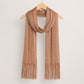 Metallic Shimmer Fringe Long Scarf