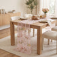 Sheer Floral Embroidered Table Runner 29.5x70.9in