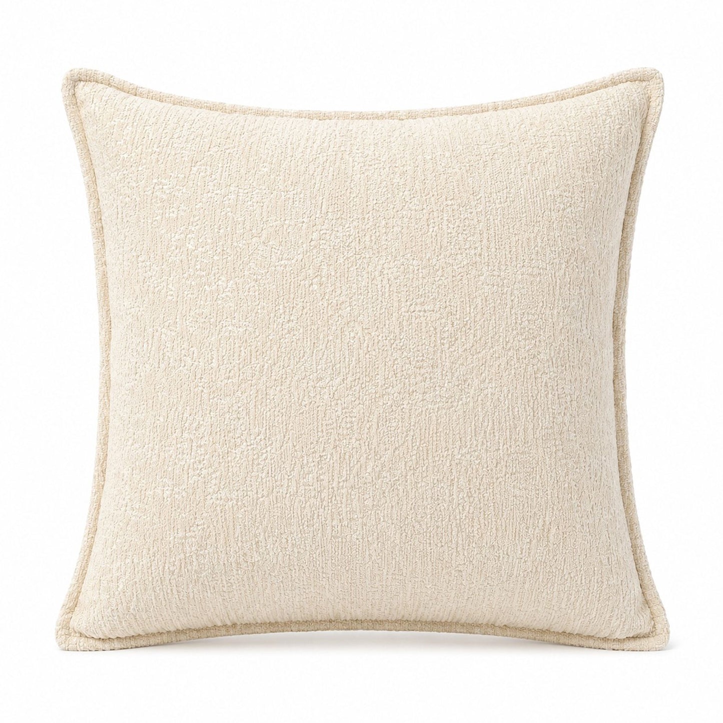 Textured Decorative Throw Pillow Cover Piped Edge Accent Cushion for Sofa Bed Chair