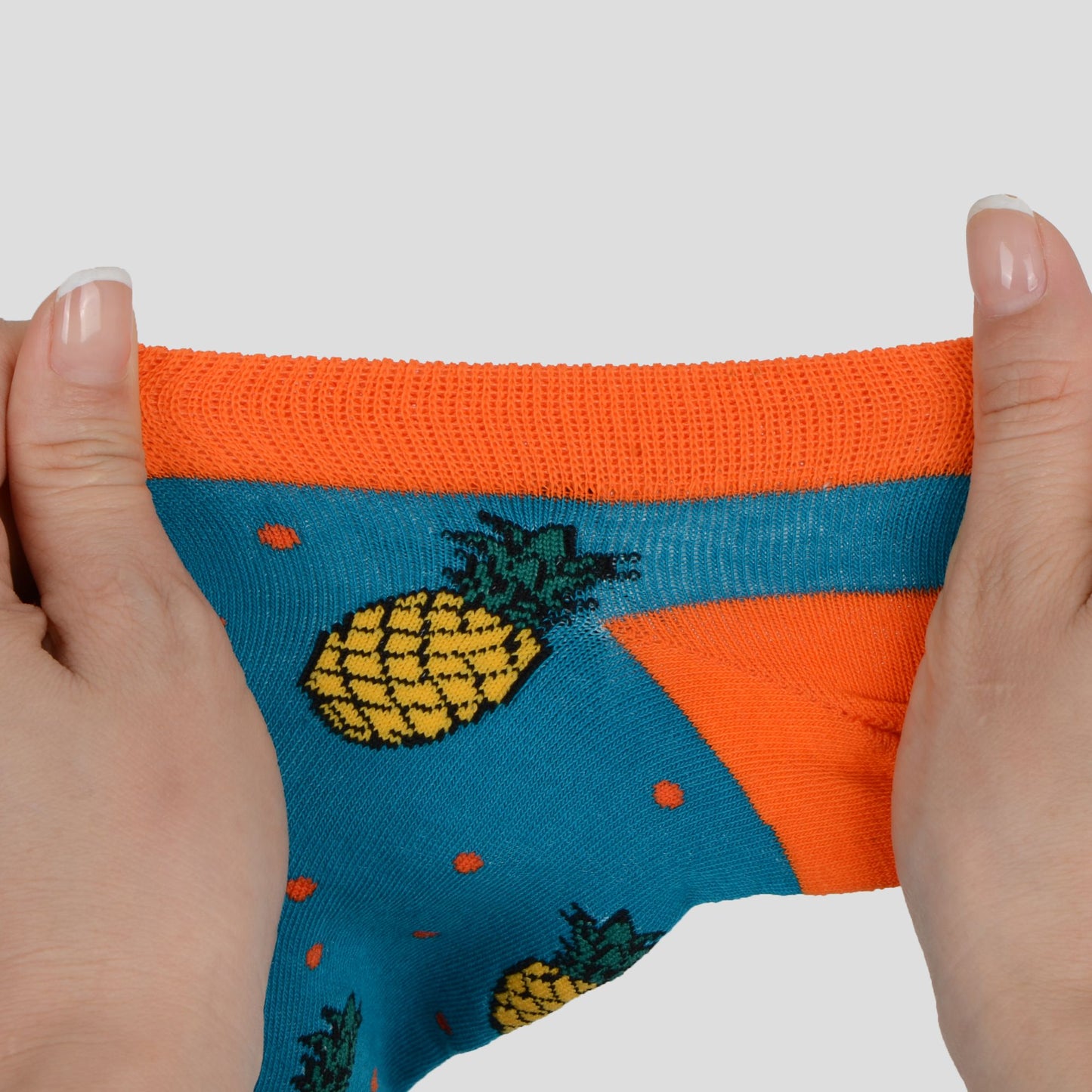 Fruit Print No Show Socks Breathable Cotton 6pk