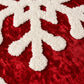 Christmas Tufted Snowflake Throw Pillow Cover 18 x 18 Inch Holiday Decor