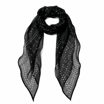 Lightweight Striped Sheer Long Scarf
