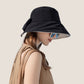 Wide Brim Bucket Hat Back Bow Detail for Sun Protection and Stylish Summer Looks