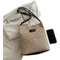 Woven Polyester Tote Bag with Magnetic Closure and Long Shoulder Straps