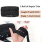 Sewing Sequin Trim 1.2 Inch 6 Row, 25 Yards Glitter Sequin Strip Ribbon Metallic Stretch Bling Fabric DIY Craft Decoration
