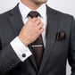 Men's Formal Tie Gift Set with Pocket Square Cufflinks Tie Clip and Gift Box