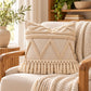 Boho Tufted Tassels Decorative Throw Pillow Cover Set of 2