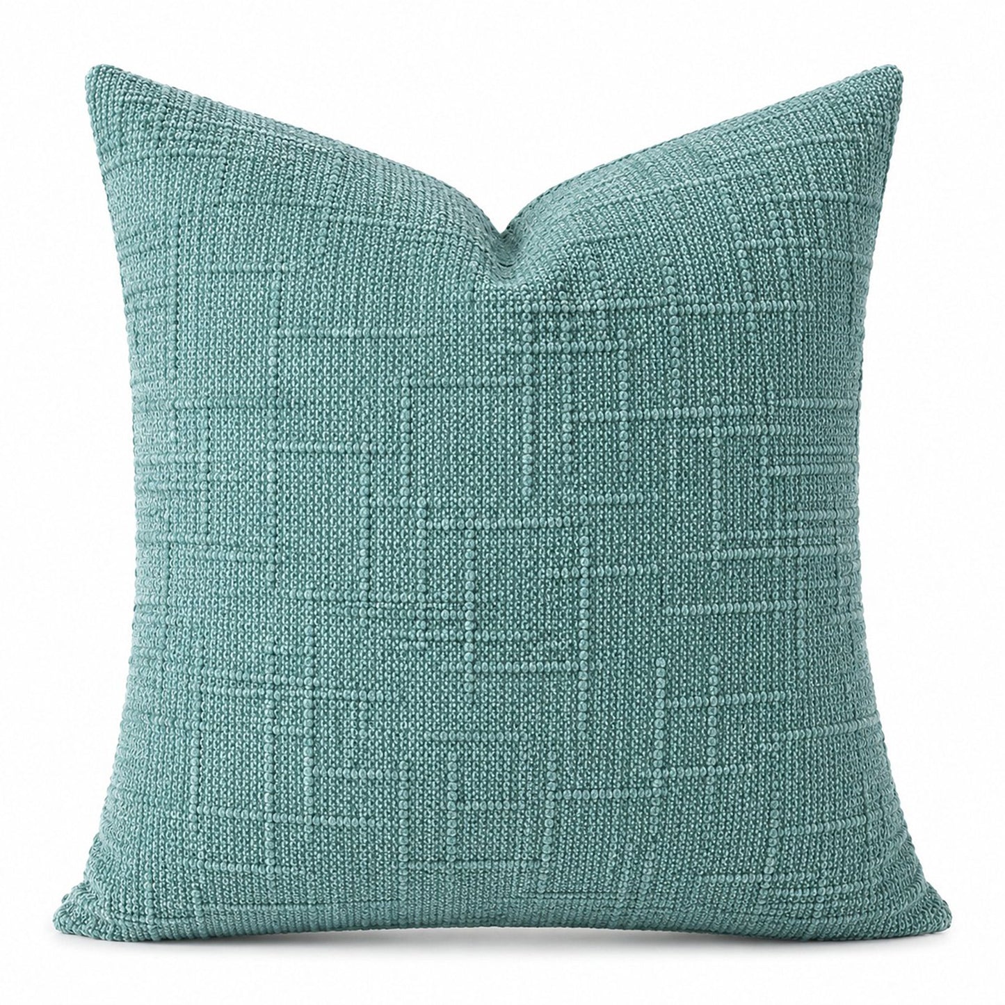 Textured Geometric Decorative Throw Pillow Cover Soft Accent Cushion Cover for Sofa Bed