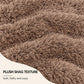 2 Pack Shaggy Faux Fur Throw Pillow Covers 18 x 18 Inch for Couch Sofa and Bed