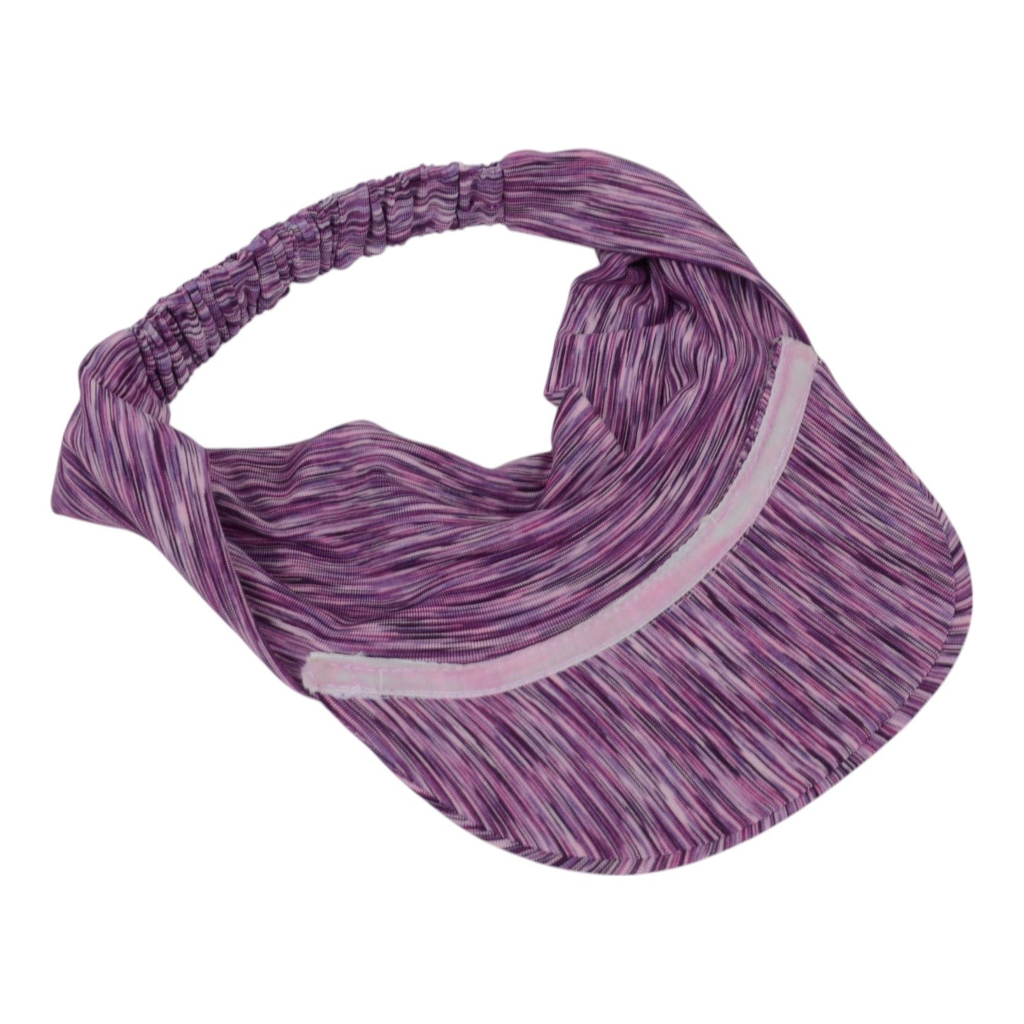 Stretchy UV Protection Sports Visor Hat Lightweight Rainbow Stripe Design for Hiking Beach Running Outdoor Travel