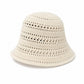 Crochet Bucket Hat Open Knit Brim Lightweight Packable Summer Beach Hat
