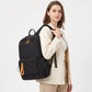 Everyday Backpack with Front Zip Pocket Side Pockets Adjustable Straps Top Hle