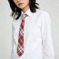 Plaid Pre-Tied Necktie - Stylish Accessory for Casual, Office & School Outfits