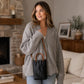 Mini Tote Bag with Top Handles and Adjustable Crossbody Strap