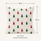 2 Pack Christmas Tree Pom Pom Decorative Throw Pillow Covers
