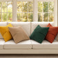 4 Pack Patchwork Corduroy Throw Pillow Covers 18 x 18 Inch for Sofa and Bed