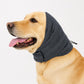 Adjustable Dog Ear Cover Head Wrap with Drawstring for Grooming, Noise Coverage and Cold Weather