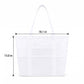Large Mesh Beach Tote Bag with Exterior Pockets and Shoulder Handles