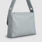 Flap Hobo Bag with Grommet Strap and Wide Shoulder Handle 11.8x9.5x4in