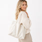 Large Faux Leather Tote Bag with Double Shoulder Straps and Magnetic Closure