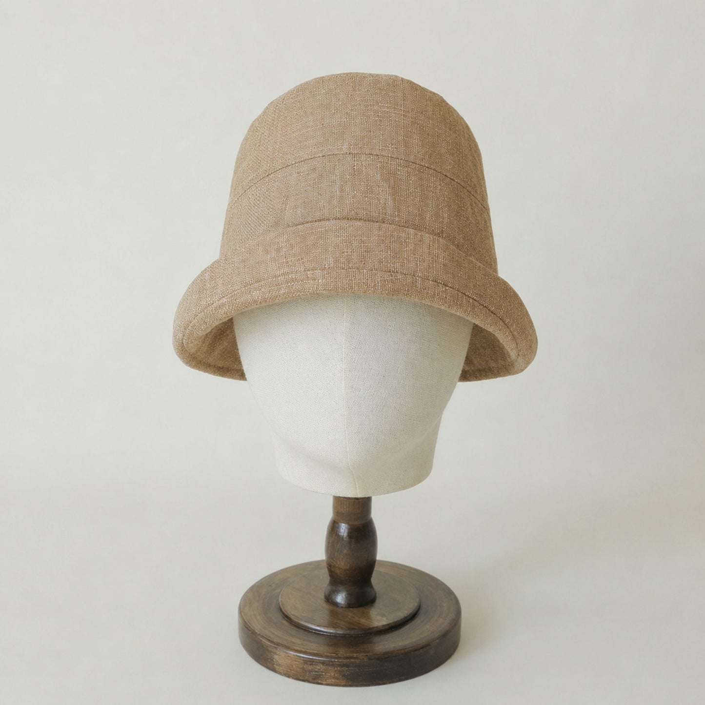 Solid Bucket Hat with Small Brim