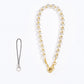 Beaded Wrist Strap with Clasps for Phones and Bags