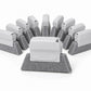 10-Piece Handheld Microfiber Cleaning Pad Tool for Window Tracks, Sinks and Kitchen Surfaces