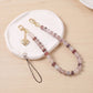 Beaded Phone Wrist Strap with Heart Charm